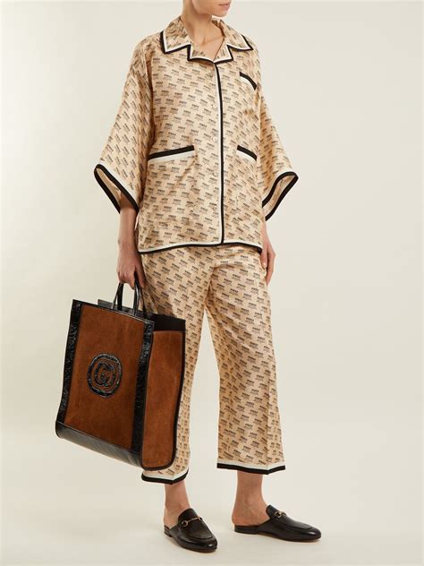 silk pajamas gucci|gucci silk neck handbags.